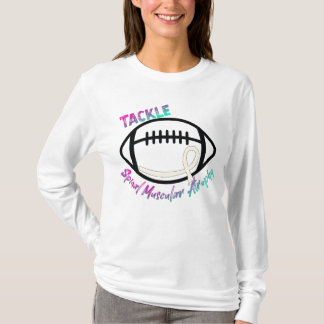 Tackle Spinal Muscular Atrophy Awareness Ribbon T-Shirt