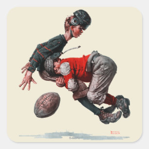Tackled Square Sticker