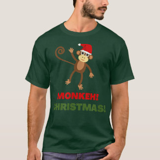 TACKY SANTA MONKEH MONKEY MERRY Christmas SANTA CL T-Shirt