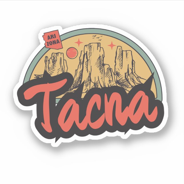 Tacna, Arizona  Sticker (Front)