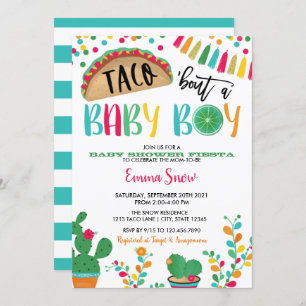 Taco about a Baby Boy Shower Invitation