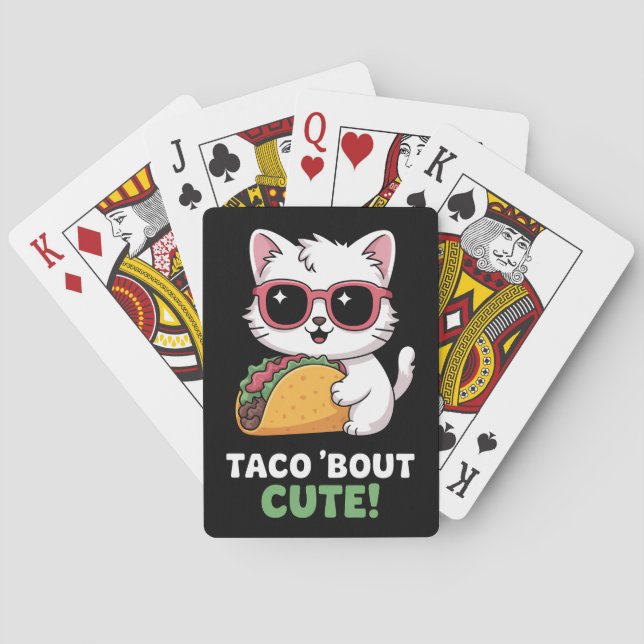 Taco 'About Cute Kitten  Playing Cards (Back)