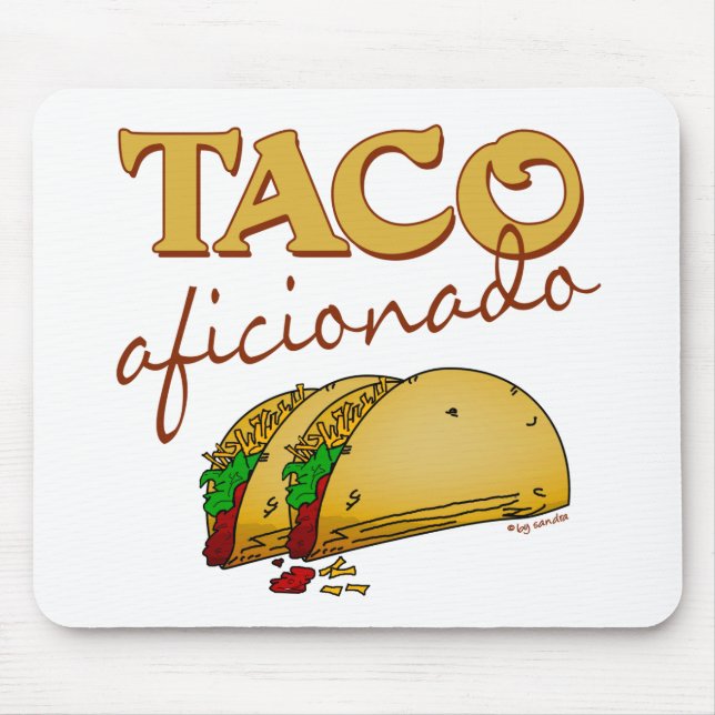 Taco Aficionado Mouse Pad (Front)