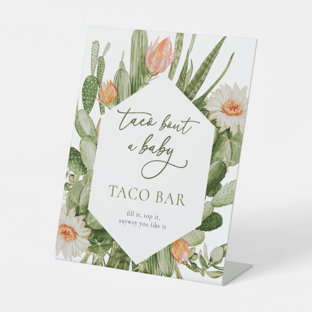 Taco Bar Baby Shower Sign  (Front)