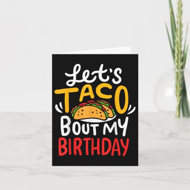 Taco Birthday Cinco De Mayo  Card (Front)