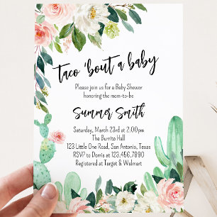  Taco Bout a Baby Baby Shower Invitation