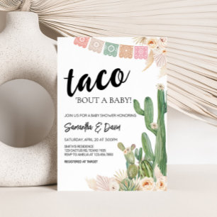 Taco Bout A Baby Boho Baby Shower Invitation
