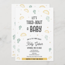 Taco-Bout a Baby, Fiesta Baby Shower Invitation