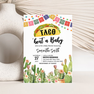 Taco Bout A Baby Fiesta Baby Shower Invitation