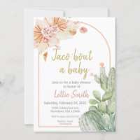 Taco 'Bout a Baby, Fiesta Baby Shower Invitation, 