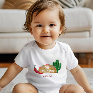 Taco 'Bout a Baby Shower Fiesta Personalised Baby Bodysuit