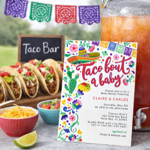 Taco 'Bout a Baby Shower Invitation Vibrant Fiesta