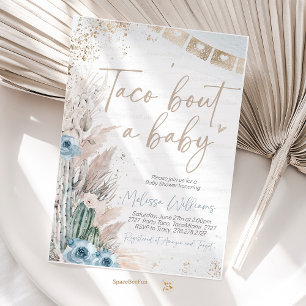 Taco Bout A Baby Shower Invites Boho Boy