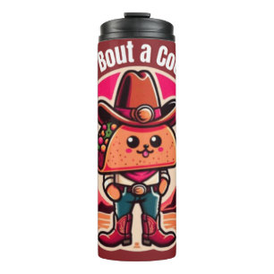 Taco ’Bout a Cool Dad Funny Cowboy Thermal Tumbler