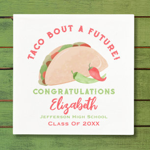 Taco Bout A Future Fiesta Graduation Napkin