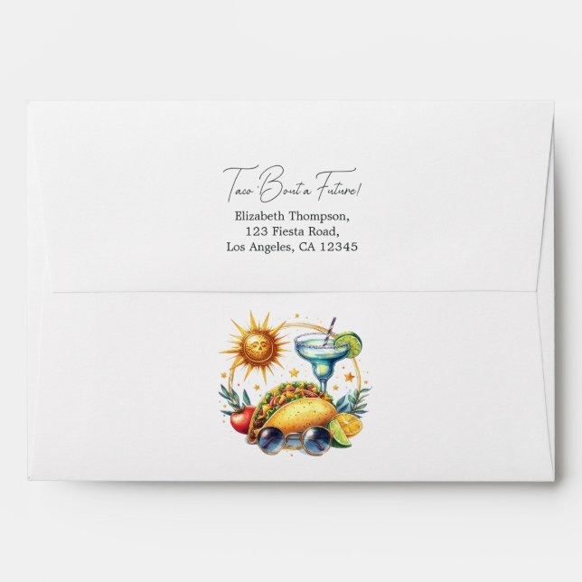 Taco ‘Bout a Future Graduation Envelope (Back (Top Flap))