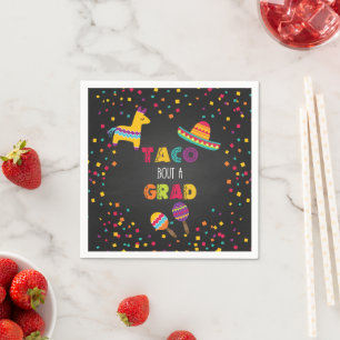 Taco Bout a Grad Fiesta Graduation Napkin