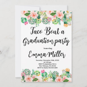 Taco 'Bout a Graduation Fiesta Invitation