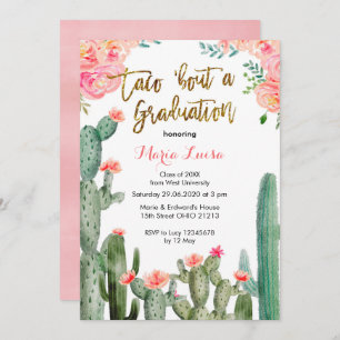 Taco 'bout a Graduation invitation