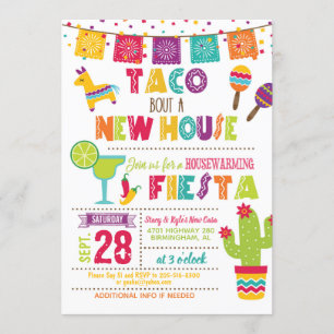 Taco Bout a New House Housewarming Invitation W