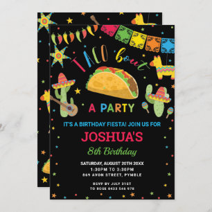 Taco 'Bout a Party Fiesta Cumpleaños Birthday Invitation
