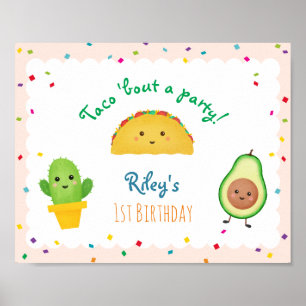 Taco Bout A Party   Fiesta Themed Birthday Sign