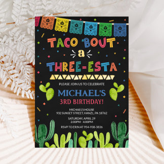 Taco bout a three esta invitation