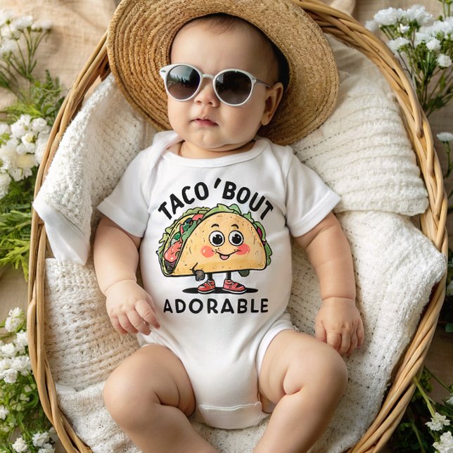 Taco Bout Adorable Funny Taco Baby Bodysuit (Creator Uploaded)