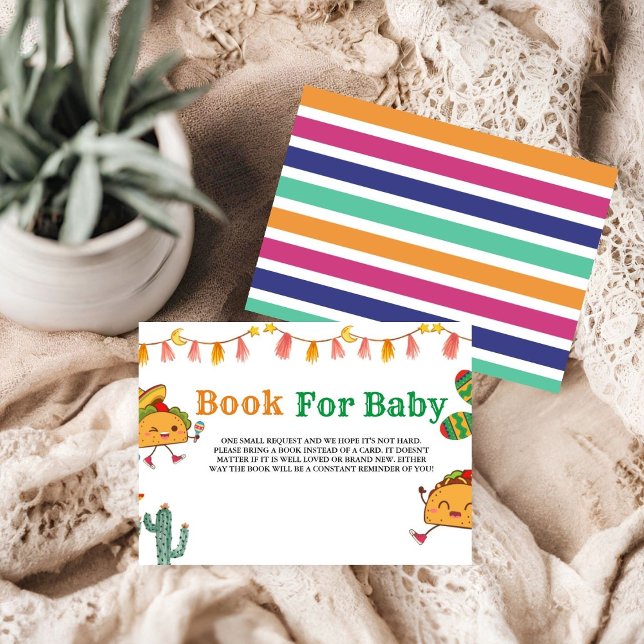 Taco bout Baby Mexican Baby Shower Book Request Enclosure Card (Creator Uploaded)