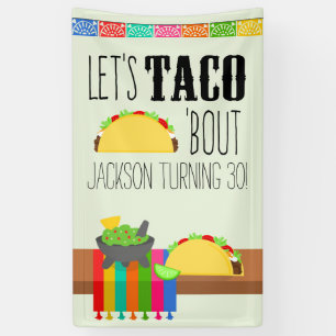 Taco 'Bout Birthday Party Colourful  Banner