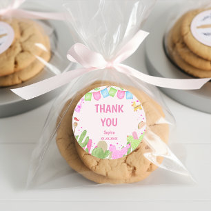 Taco bout fun fiesta mexican first birthday classic round sticker