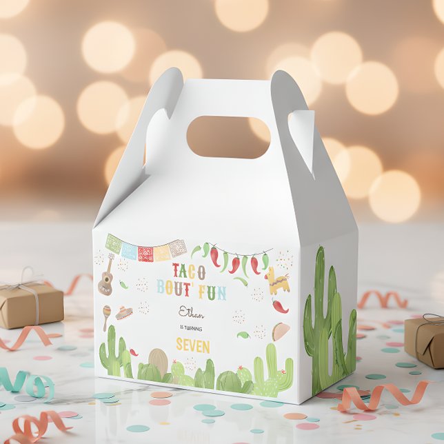 Taco bout' fun fiesta mexican kids birthday favour box (Creator Uploaded)