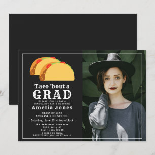 Taco Bout GRAD Graduation Party Photo Invitation