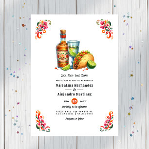 Taco 'bout Love: Bold Fiesta Wedding Invitation