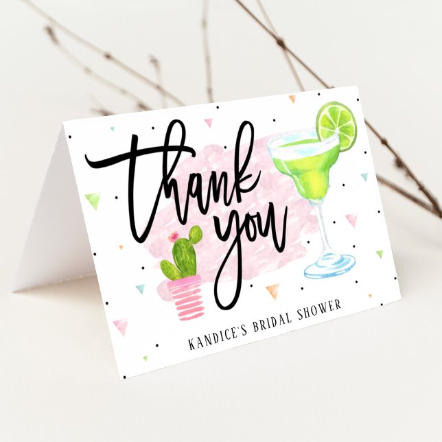 Taco Bout Love Bridal Shower Fiesta Thank You  Card (Creator Uploaded)