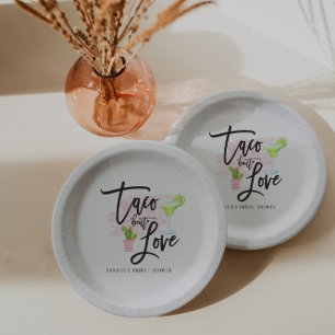 Taco Bout Love Bridal Shower Paper Plate