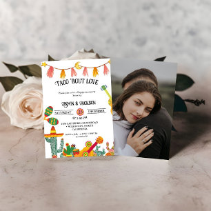 Taco 'Bout Love Cactus Engagement party  Save The Date