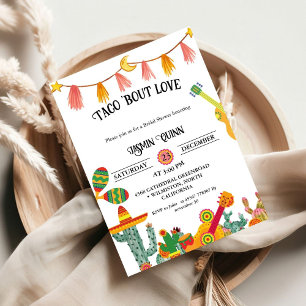 Taco bout love couple shower wedding Invitations
