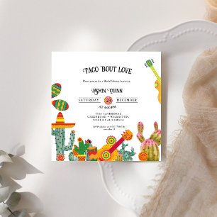 Taco bout love couple shower wedding Invitations