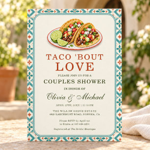 Taco 'Bout Love Couples Bridal Shower Invitation