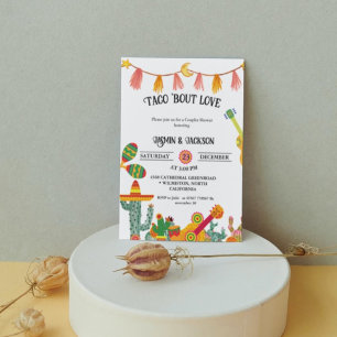 Taco 'Bout Love Couples Shower Cactus Invitation