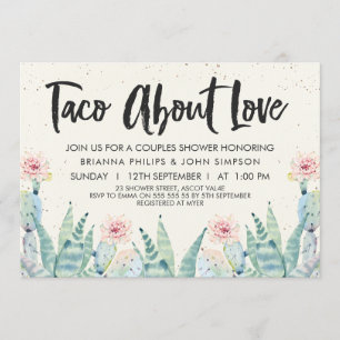 Taco 'Bout Love Couples Shower Invitation
