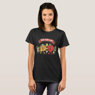 Taco 'Bout Love Cute Retro Cartoon Valentine's Day T-Shirt