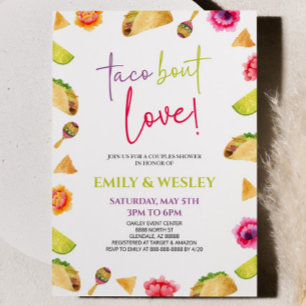 Taco Bout Love! Fiesta Wedding Couples Shower Invitation