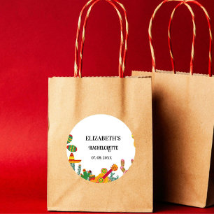 Taco bout love Final Fiesta Bachelorette Weekend  Classic Round Sticker