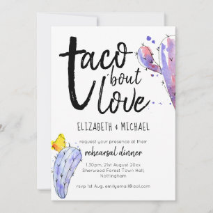 Taco Bout Love Illustrated Rehearsal Dinner