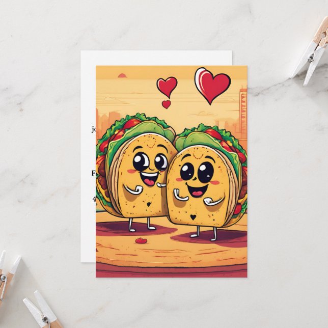 taco bout love invitations (Front/Back In Situ)