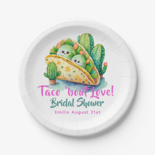 Taco 'Bout Love! Last Party Bridal Shower Paper Plate