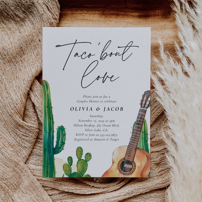 Taco bout Love Mexican Couples Shower Invitation (Creator Uploaded)