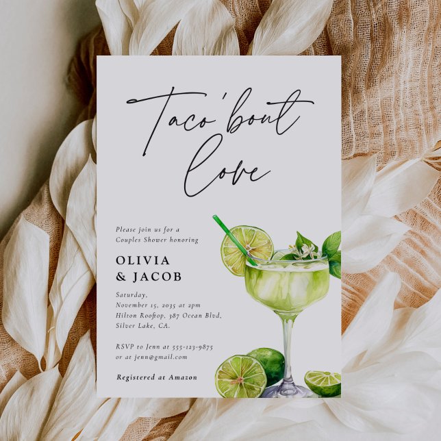 Taco bout Love Mexican Couples Shower Invitation (Creator Uploaded)